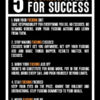 5 Fucking Rules For Success Motivational Quote Poster