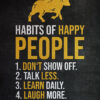 5 Habits Of Happy People Success Poster