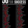 50 Fucking Rules For Success Motivational Quote Poster