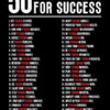 50 Fucking Rules For Success Motivational Quote Poster