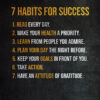 7 Habits Of Success Poster