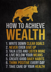 7 Tips To Achieve Wealth Success Poster