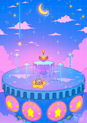 Fountain Of Dreams Pop Pastel Poster