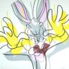 Abstract Bugs Bunny Looney Tunes Poster