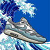 Air Max 1 Patta Waves Kanagawa Sneaker Poster