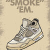 Aj 4 Retro Off Sail Sneaker Addict Poster