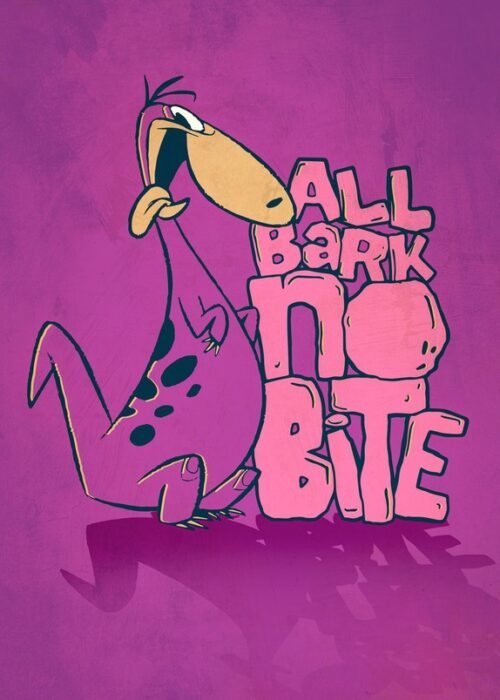 All Bark No Bite The Flintstones Poster