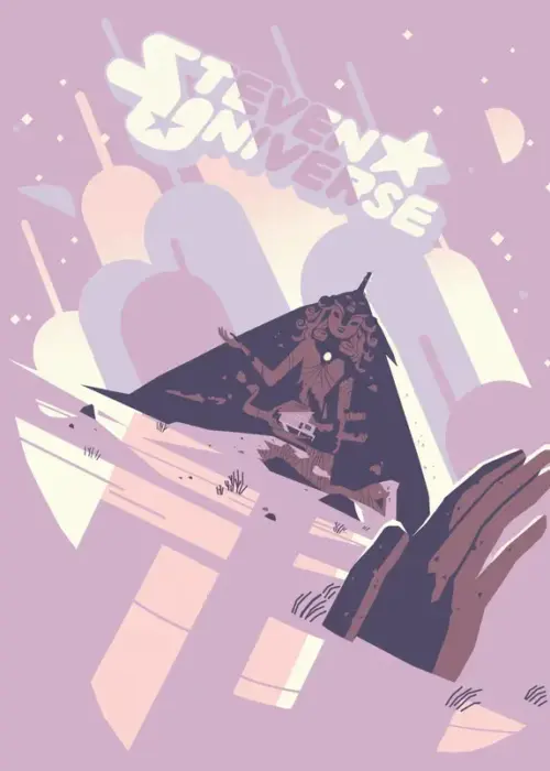 Amethyst Clouds Steven Universe Poster