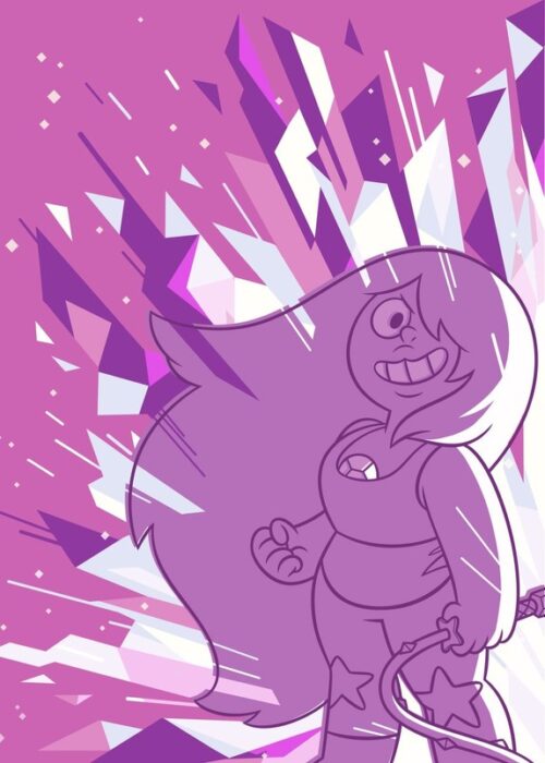 Amethyst Crystals Steven Universe Poster