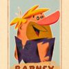 Barney Rubble Flintstones Poster