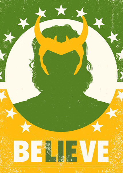 Believe King Loki Comics Poster