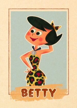 Betty Rubble The Flintstones Poster