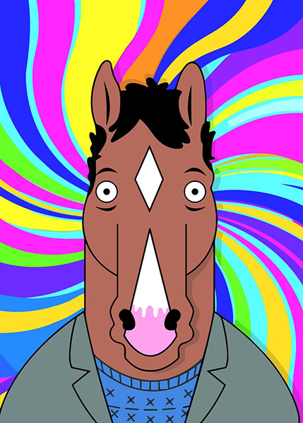 Bojack The Horseman Movie Retro Poster