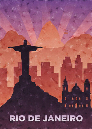 Brazil Rio De Janeiro Travel Poster