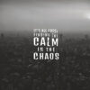 Calm In The Chaos Poster