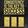 Consistency Is The Key To Success Poster