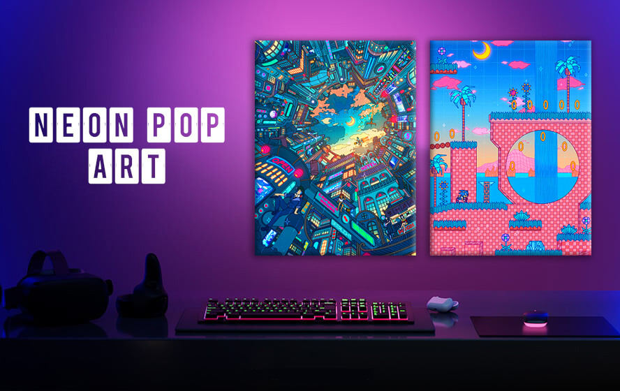 Pop Art Pastel Anime & Gaming Poster