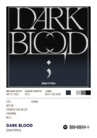 Dark Blood By Enhypen Music Album Poster