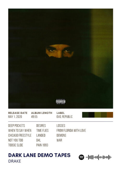 Dark Lane Demo Tapes By Drake Album Poster