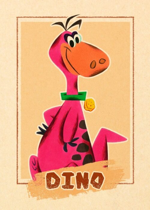 Dino Flintstone Poster