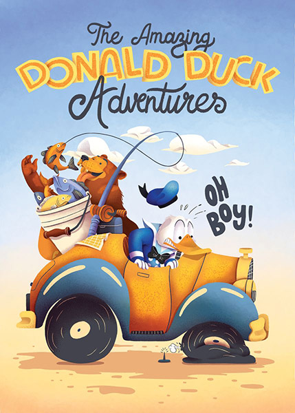 Donald Car Adventures Poster