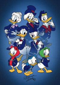 Donald Duck Family Poster