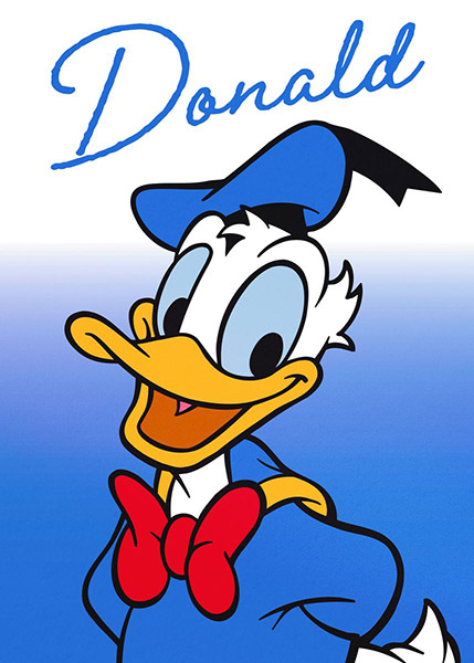 Donald Duck Script Poster