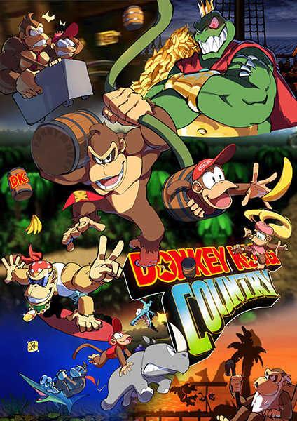 Donkey Kong Country Gaming Poster