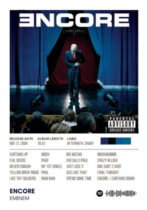 Encore By Eminem Album Poster