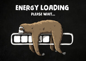 Energy Loading Sloth Poster