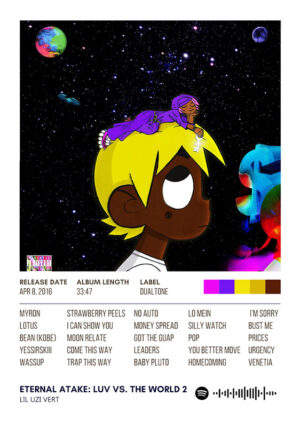 Eternal Atake Luv Vs The World 2 By Lil Uzi Vert Music Album Poster