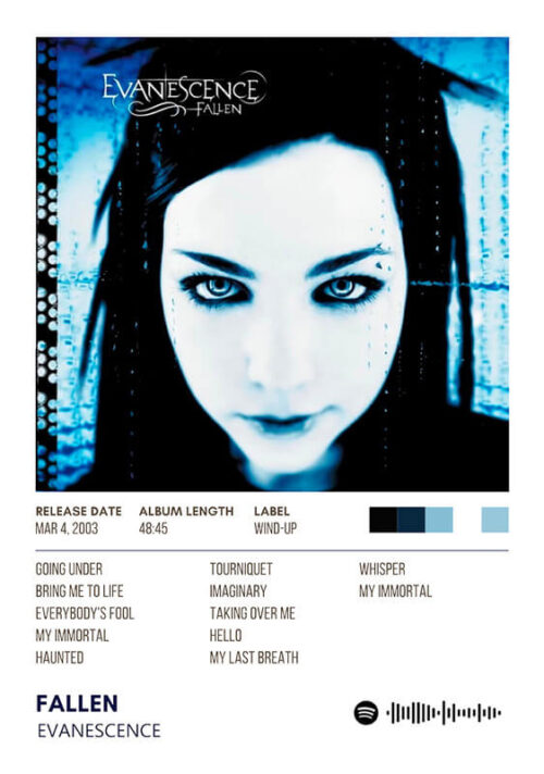 Fallen By Evanescence Album Poster