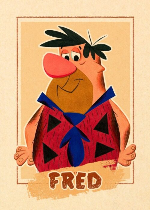 Fred Flintstone Poster