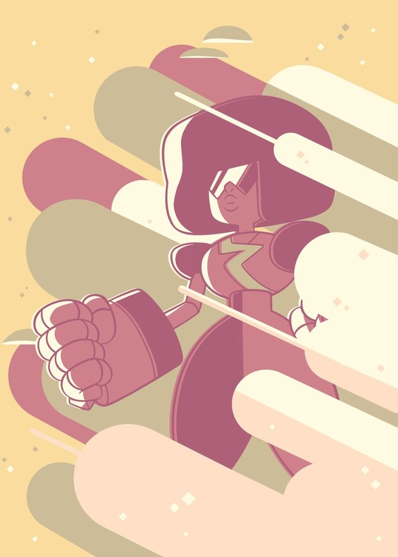 Garnet Clouds Steven Universe Poster