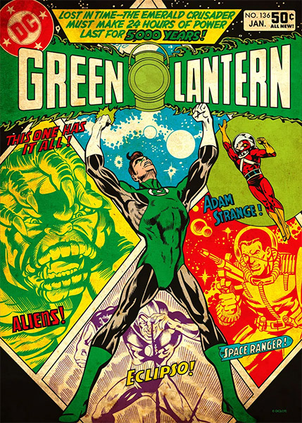 Green Lantern Comics Poster