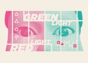 Green Light Red Light Squid Game Poster