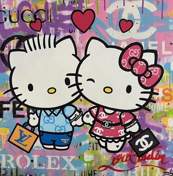 Hello Kitty Love Poster