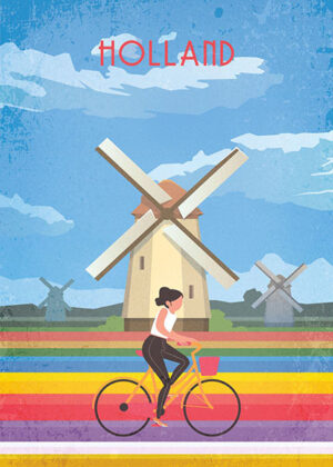 Holland Travel Poster