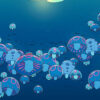 Jellyfish Ocean Pop Pastel Poster