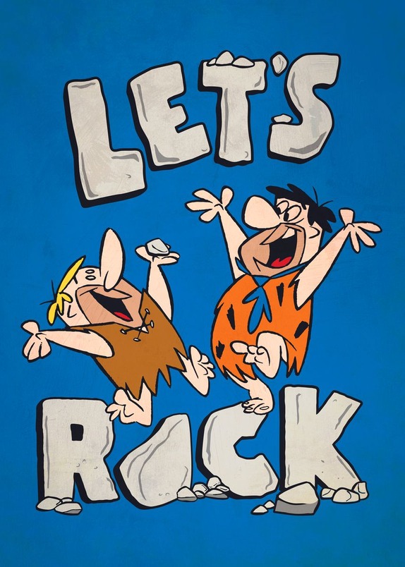 Lets Rock The Flintstones Poster