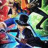 Luffy Ace Zoro One Piece Poster