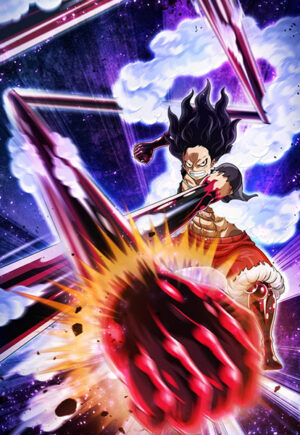 Luffy Gear 4 One Piece Poster