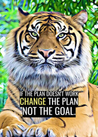 Make New Plans Animal Motivational Poster