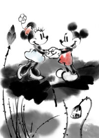 Mickey Minnie Pose Poster