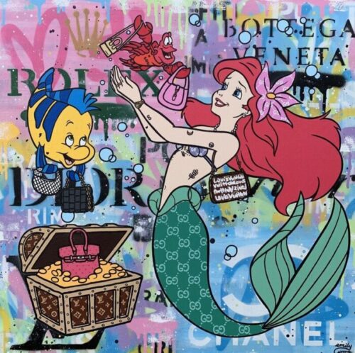 Monopoly Rich Disney Princess The Little Mermaid Ariel Poster