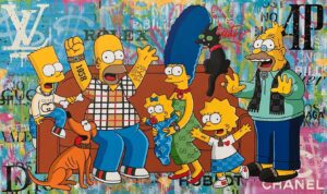 Monopoly Rich The Simpsons Family Poster