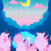 Mt Moon Kirby Pop Pastel Poster