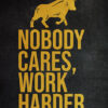 Nobody Cares Work Harder Success Poster