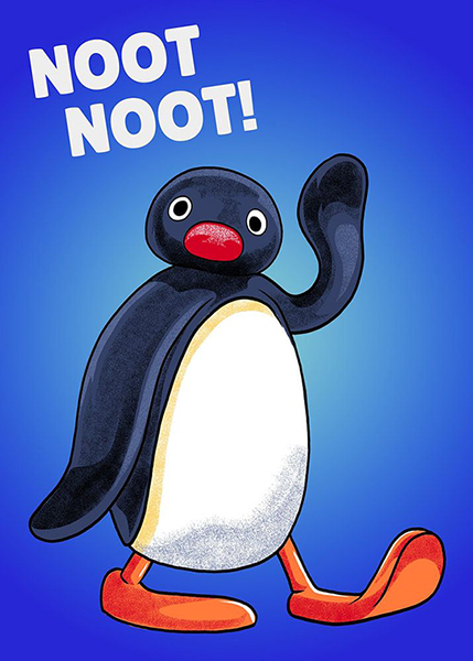 Noot Noot Penguin Meme Poster