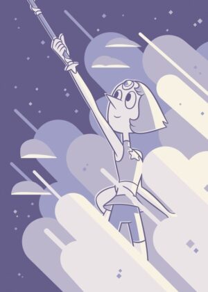 Pearl Clouds Steven Universe Poster